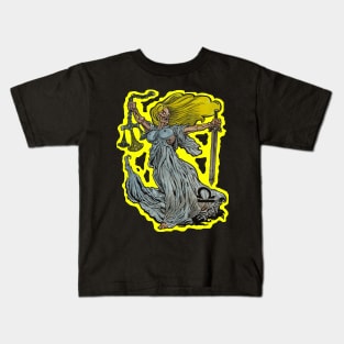 Zombie Art : ZOMBIE ZODIAC HORRORSCOPE (Libra) T-Shirt Kids T-Shirt